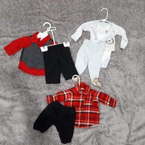 Baby Boy Clothes - Size Newborn - Long Sleeves